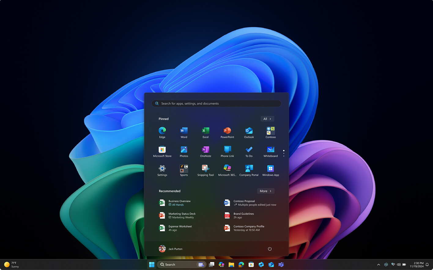 Copilot+ PC Hello display interface